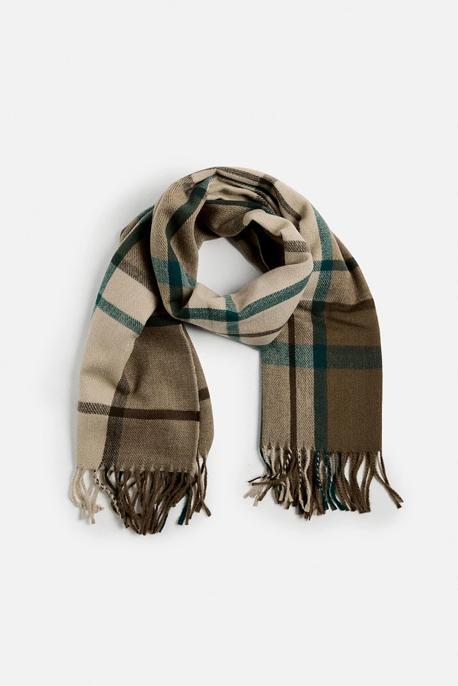 PLAID SCARF