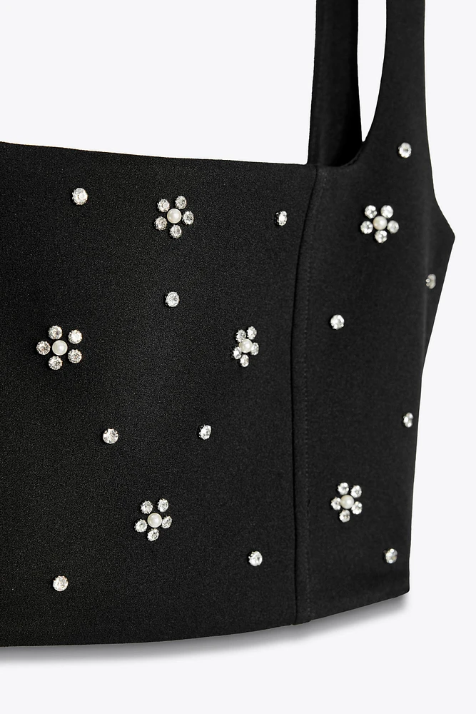 JEWEL CROP TOP
