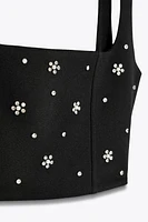 JEWEL CROP TOP