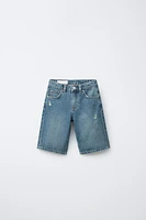 BERMUDA EN DENIM COUPE AMPLE