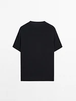 T-shirt manches courtes en maille texturée