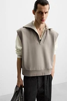 TECHNICAL QUARTER-ZIP SWEATSHIRT