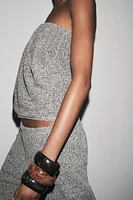TOP BUSTIER BOUCLÉ