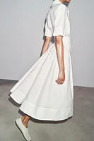 ROBE MIDI EN POPELINE ZW COLLECTION