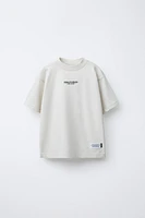 TEXT T-SHIRT AND BERMUDA SET