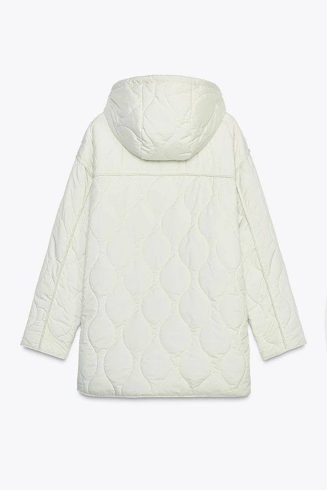 HOODED QUILTED JACKET