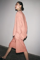 ZW COLLECTION 100% LINEN LONG BERMUDA SHORTS
