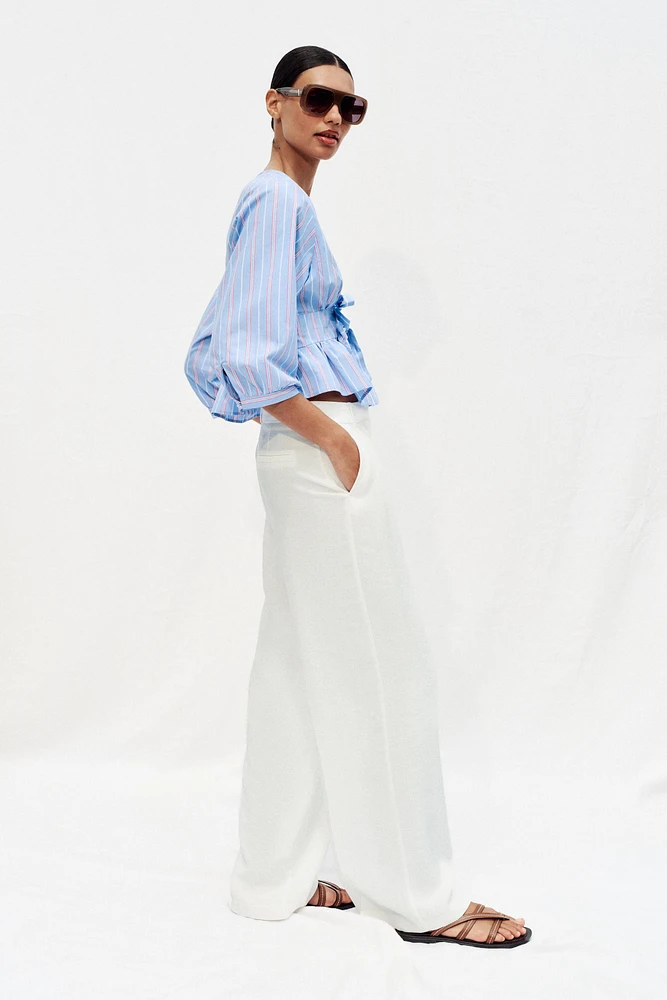 STRIPED TIE SHIRT