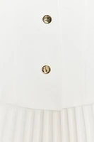 ROBE COURTE EN MATIÈRES VARIÉES