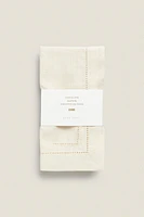 HEMSTITCHED COTTON NAPKINS (PACK OF 2)