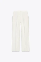 WRINKLE-LOOK STRAIGHT PANTS