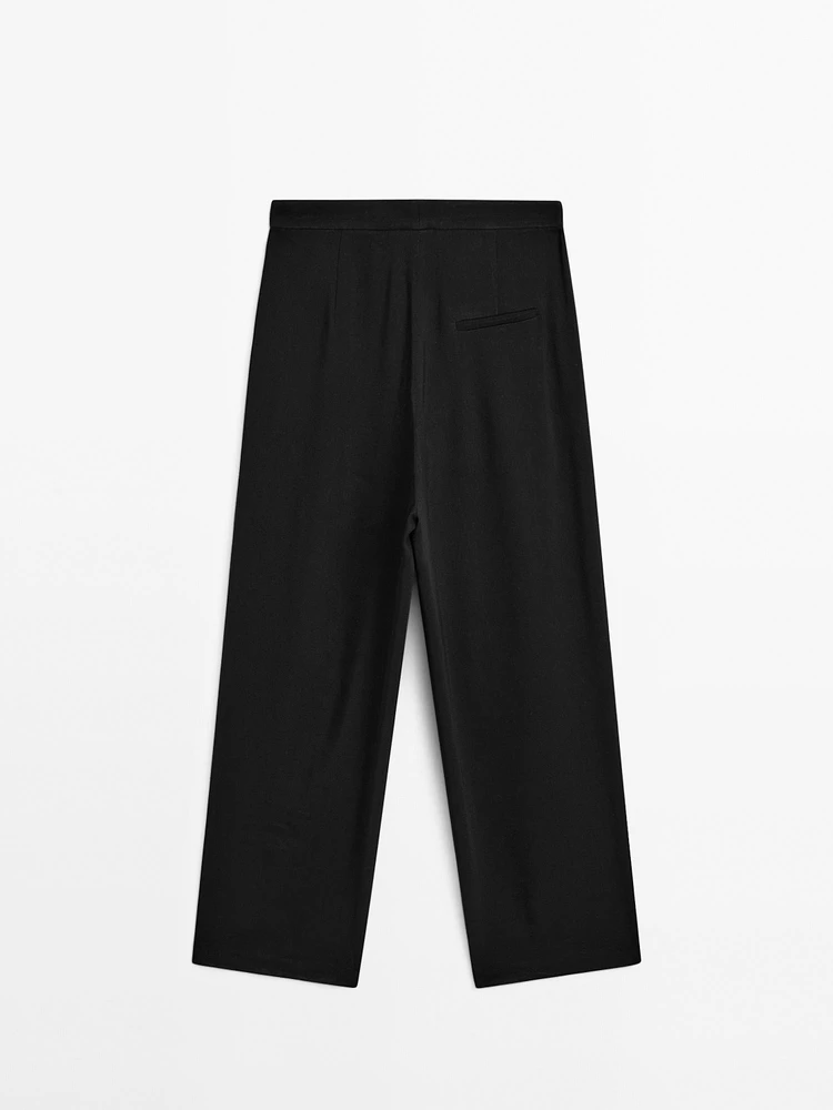 Pantalon de costume à pince en lin - Limited Edition