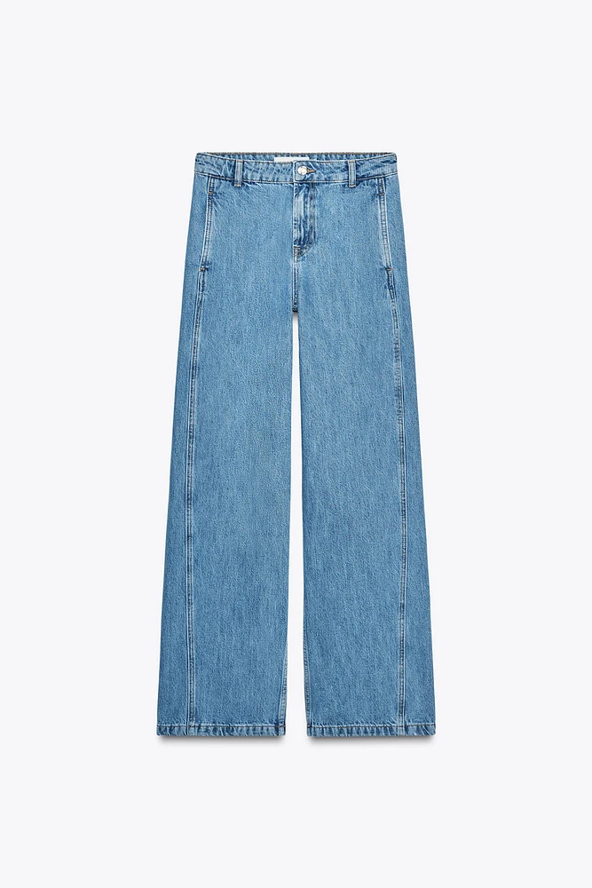 Z1975 HIGH RISE STRAIGHT FRONT SEAM JEANS