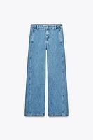 Z1975 HIGH RISE STRAIGHT FRONT SEAM JEANS