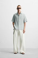 CHEMISE JACQUARD EFFET FROISSÉ