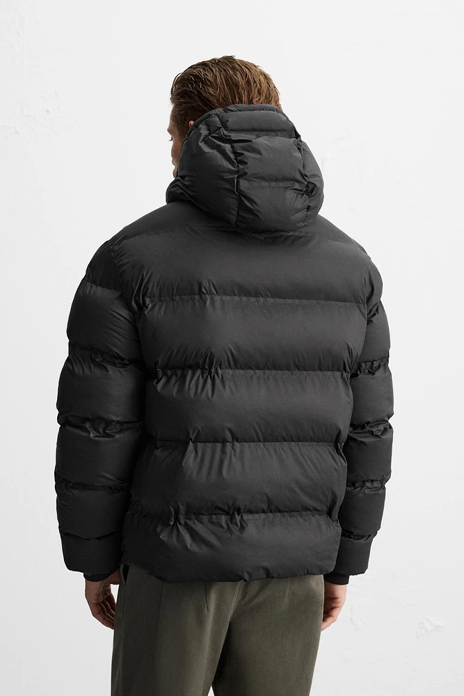 HOODED QUILTED JACKET