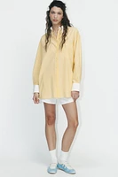 OVERSIZED POPLIN SHIRT