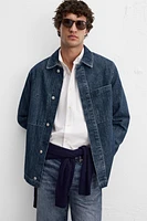 POCKET DENIM OVERSHIRT