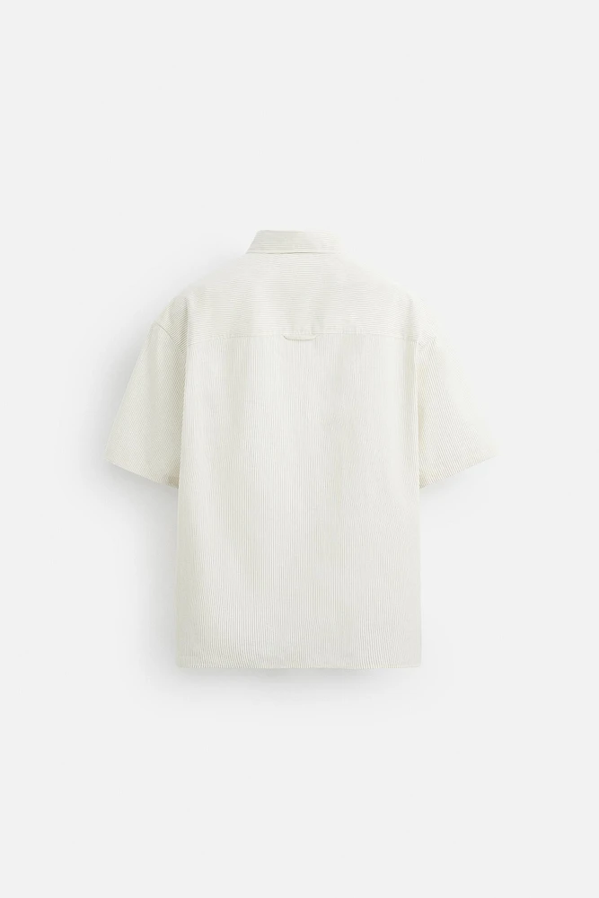 CHEMISE COTON - CHANVRE RAYÉES