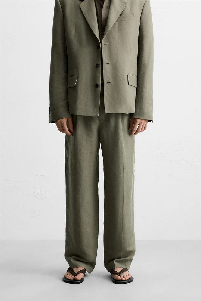 PANTALON DE COSTUME LYOCELL ET LIN