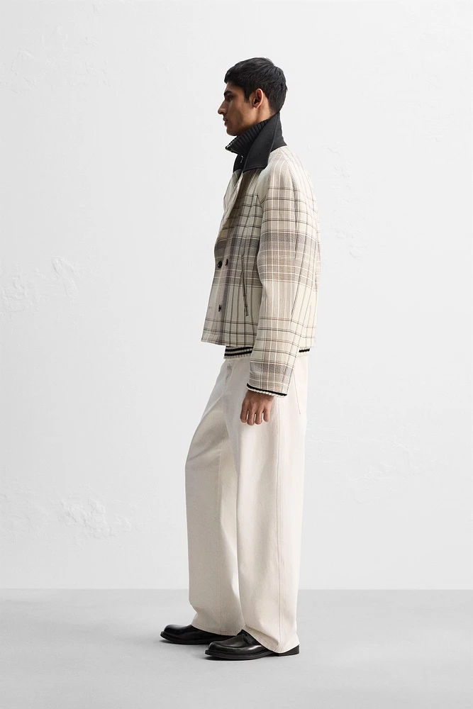 TRENCH CROPPED FIT À CARREAUX ÉDITION LIMITÉE
