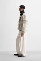 TRENCH CROPPED FIT À CARREAUX ÉDITION LIMITÉE