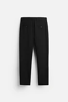 TEXTURED STRETCH PANTS