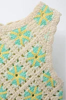 CROCHET KNIT TOP