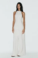 OPEN BACK LONG JUMPSUIT