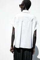 JEWEL COLLAR POPLIN SHIRT