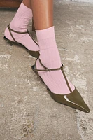 RIBBED SOCKS WITH VISCOSE
