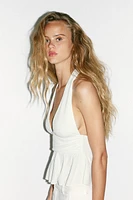 TOP HALTER VOLANTS