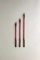 LEATHER AND ROPE DOG NECKLACE