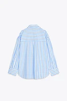 STRIPED POPLIN SHIRT