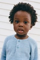 KNIT HENLEY SWEATER