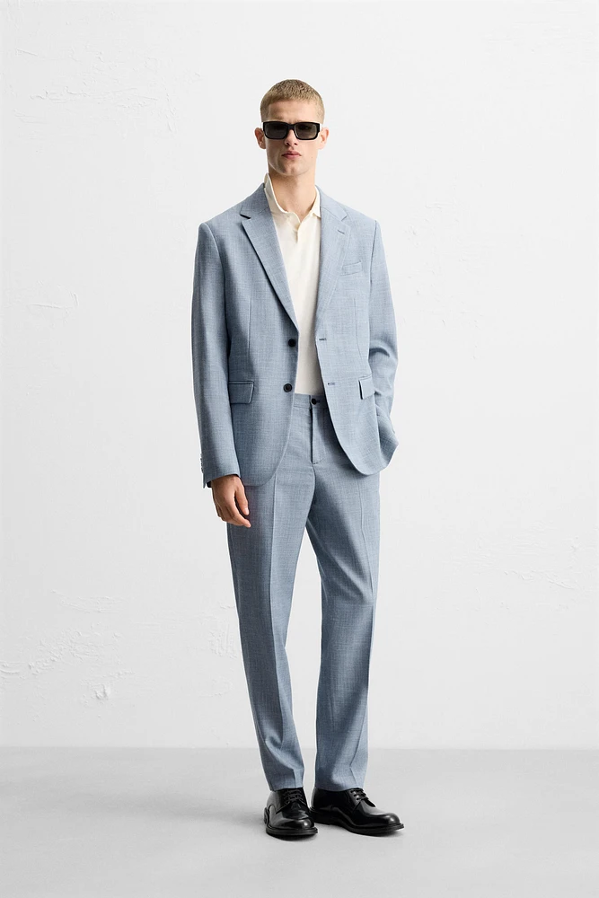 TEXTURED SUIT PANTS