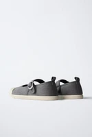 SPORTY COTTON BALLET FLATS