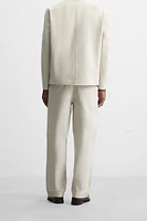 RELAXED FIT SUIT PANTS
