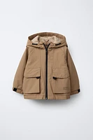 HOODED POCKET PARKA