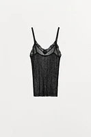 METALLIC THREAD KNIT TOP