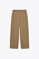 PANTALON LARGE 7/8 DÉLAVÉ