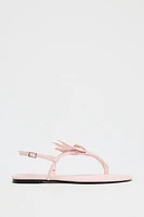 FLAT SANDALS WITH FLOWER