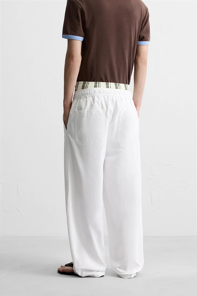 PANTALON CANVAS DÉLAVÉ