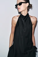 ZW COLLECTION SATIN HALTER TOP