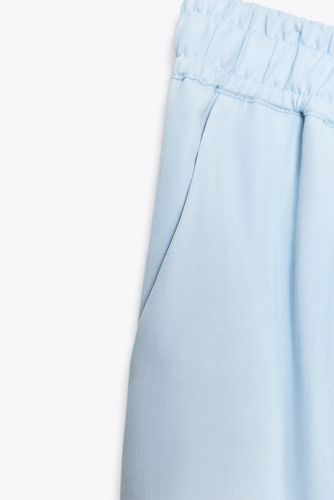 PANTALON LARGE TAILLE ÉLASTIQUE