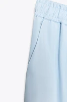 PANTALON LARGE TAILLE ÉLASTIQUE