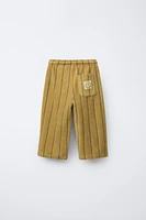 PANTALON SERVIETTE RAYÉ TISSÉ