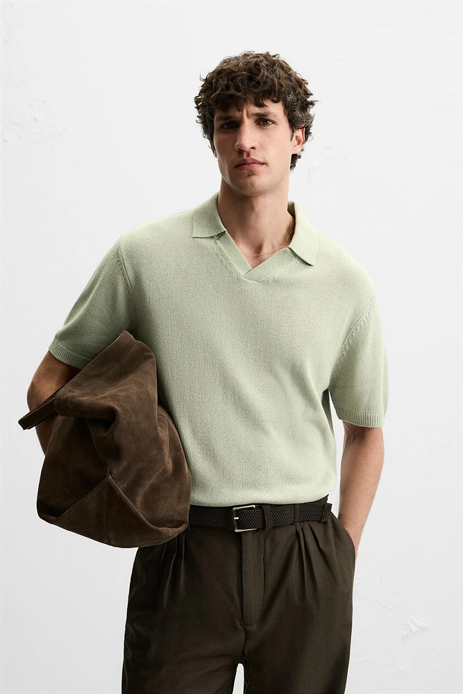 POLO EN MAILLE STRUCTURÉ