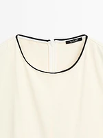 Robe portefeuille contrastante