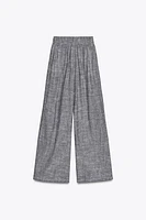 WIDE LEG LINEN PANTS
